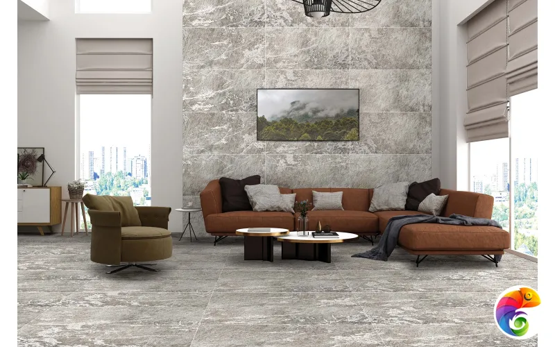 Керамогранит Realistik Cordelia Crystal Grey Stonelo Carving 60x120