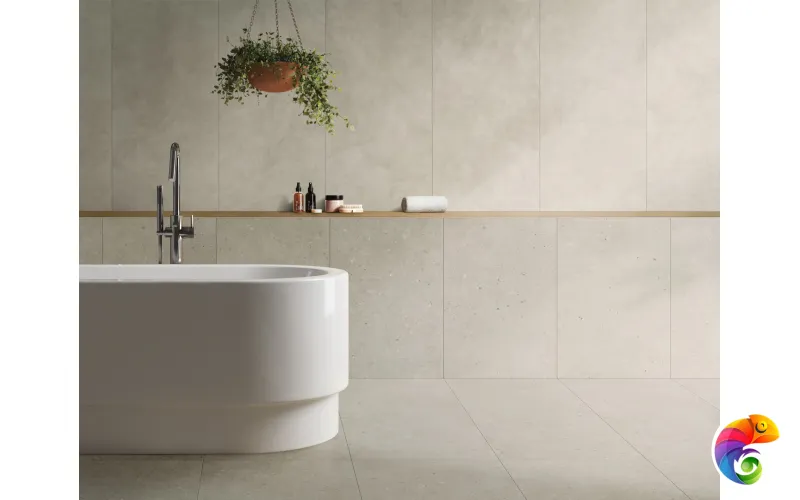 Керамогранит Vitra MicroCement Кремовый K947810R0001VTER МатR10A 60x120 (1,44)