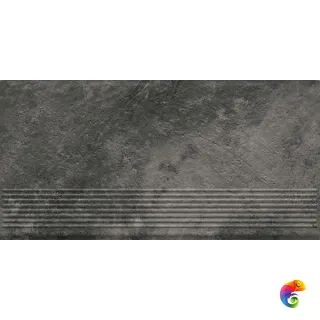 Ступень Ceramika Paradyz Ardis Dark Stopnica Prosta Struktura Mat B1a 30x60 (1,44)