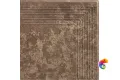 Ступень угловая Ceramika Paradyz Ilario Brown Stopnica Narozna 30x30
