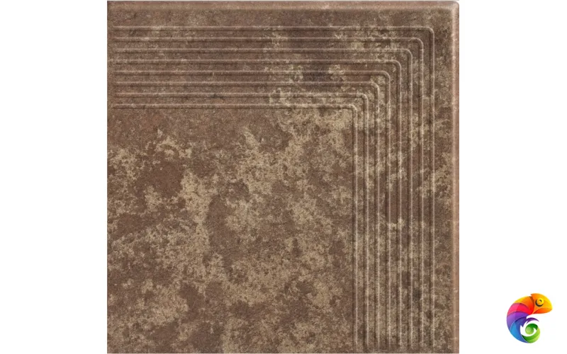 Ступень угловая Ceramika Paradyz Ilario Brown Stopnica Narozna 30x30