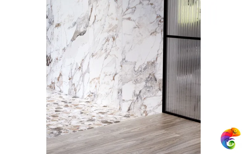 Керамогранит Vitra Marble-X Бреча Капрайа Белый Лаппато Рект K949761LPR01VTEP 60x60 (1,44)