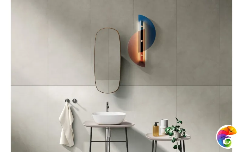 Керамогранит Vitra MicroCement Светлый Греж K947811R0001VTEP МатR10A 60x120 (1,44)