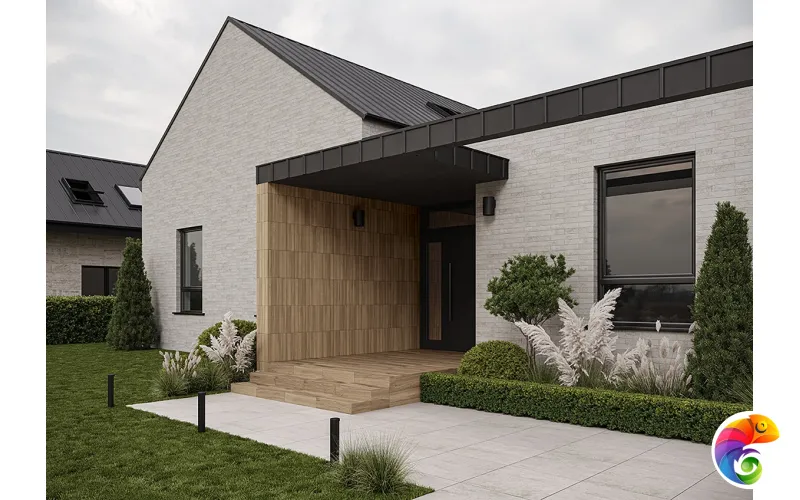 Плитка фасадная Ceramika Paradyz Carrizo Wood Elewacja Struktura Stripes Mix Mat 40x6,6 (0,79)