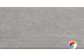 Ступень Ceramika Paradyz Carrizo Grey Stopnica Prosta Struktura Mat B1a 30x60 (1,44)