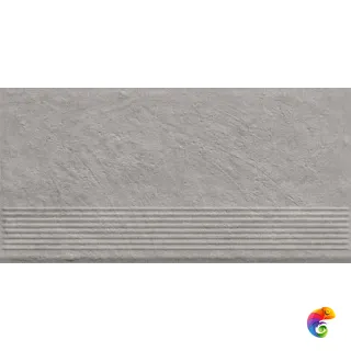 Ступень Ceramika Paradyz Carrizo Grey Stopnica Prosta Struktura Mat B1a 30x60 (1,44)