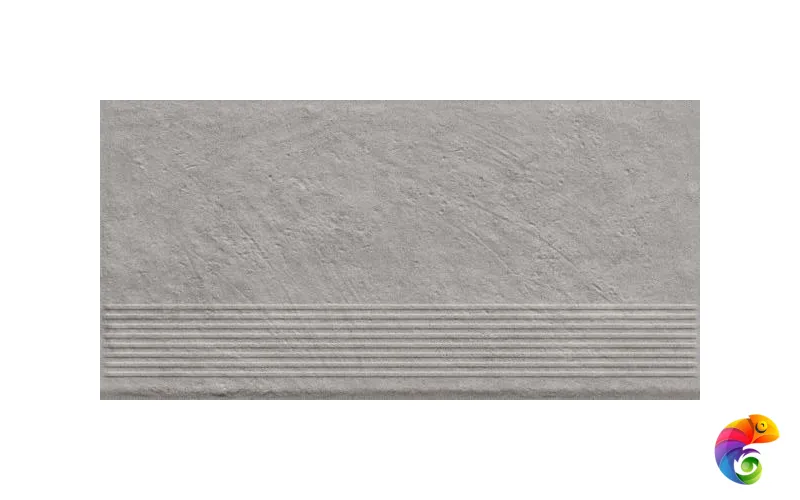 Ступень Ceramika Paradyz Carrizo Grey Stopnica Prosta Struktura Mat B1a 30x60 (1,44)