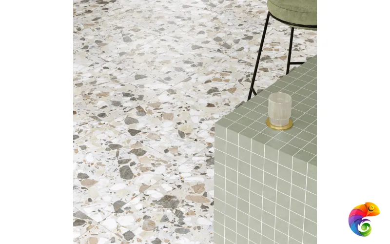 Керамогранит Vitra Marble-X декорТерраццо LPR 60X60 (1,44)