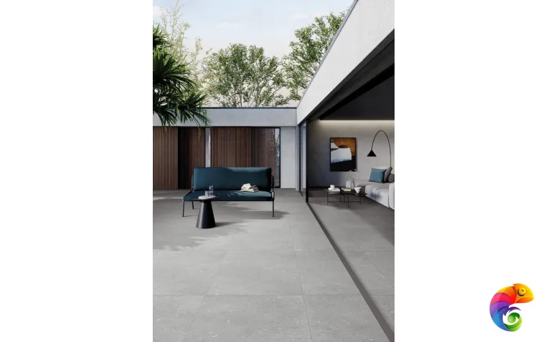 Керамогранит Vitra FlakeCement Серый МатR10A 60x120