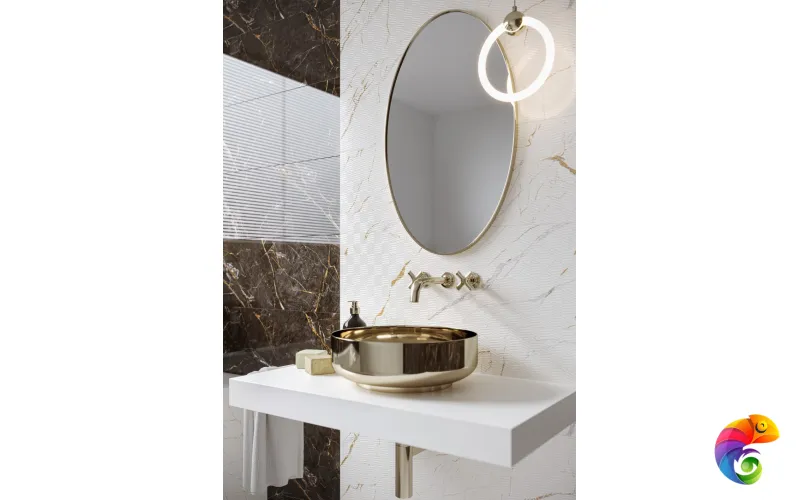 Плитка Ceramika Paradyz Guarda Bianco Decor Rekt Polysk 29,8x89,8