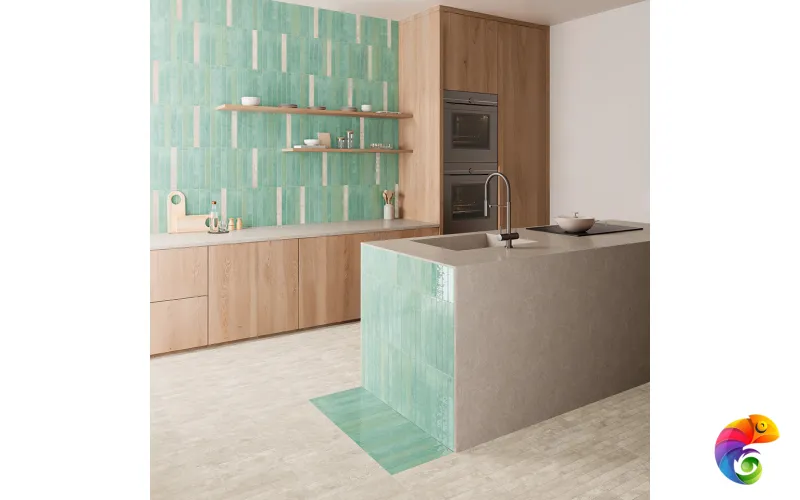 Керамогранит DNA Mixtura Lagoon Gloss 4,6х37,5 (0,293)