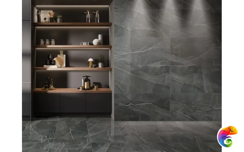 Керамогранит Vitra CityMarble калакатта блэк LPR 60x60
