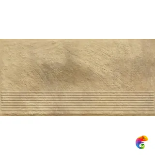 Ступень Ceramika Paradyz Eremite Beige Stopnica Prosta Struktura Mat B1a 30x60 (1,44)