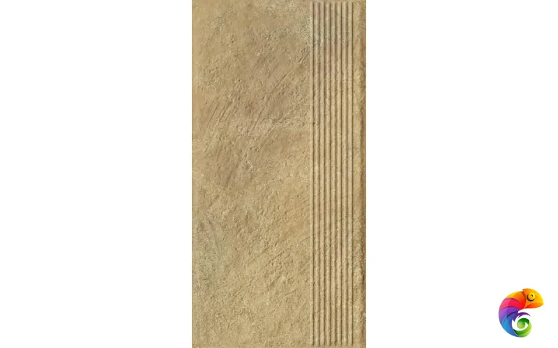 Ступень Ceramika Paradyz Eremite Beige Stopnica Prosta Struktura Mat B1a 30x60 (1,44)