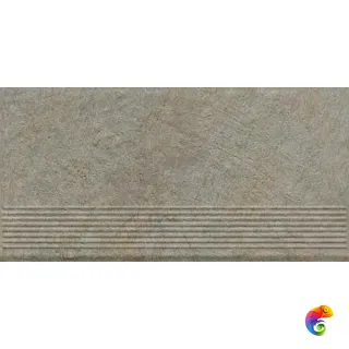 Ступень Ceramika Paradyz Eremite Taupe Stopnica Prosta Struktura Mat B1a 30x60 (1,44)