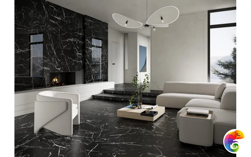 Керамогранит Cerrad Marmo Morocco Black Rect  59,7х119,7