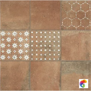 La Platera Kube Quinta Cotto-Carrara 45x45