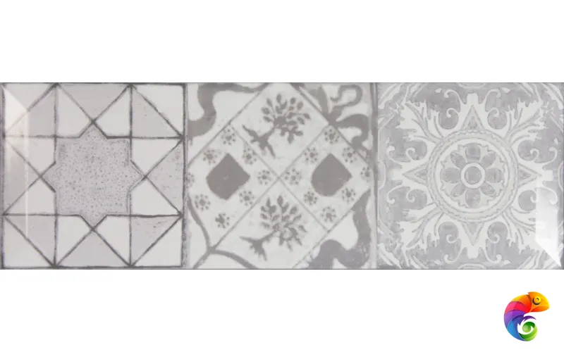 Плитка Monopole Antique gris brillo bisel 10x30