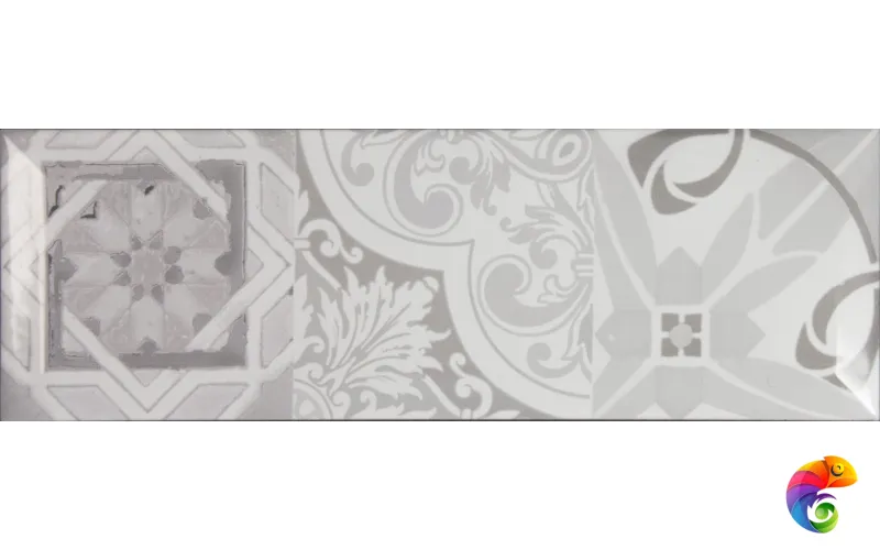 Плитка Monopole Antique gris brillo bisel 10x30