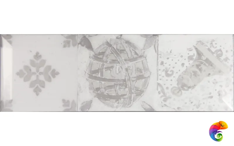 Плитка Monopole Antique gris brillo bisel 10x30