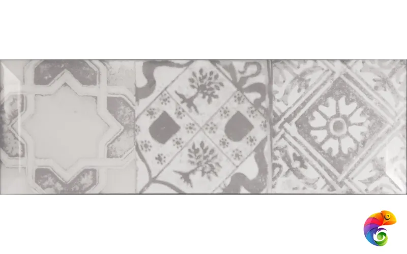 Плитка Monopole Antique gris brillo bisel 10x30