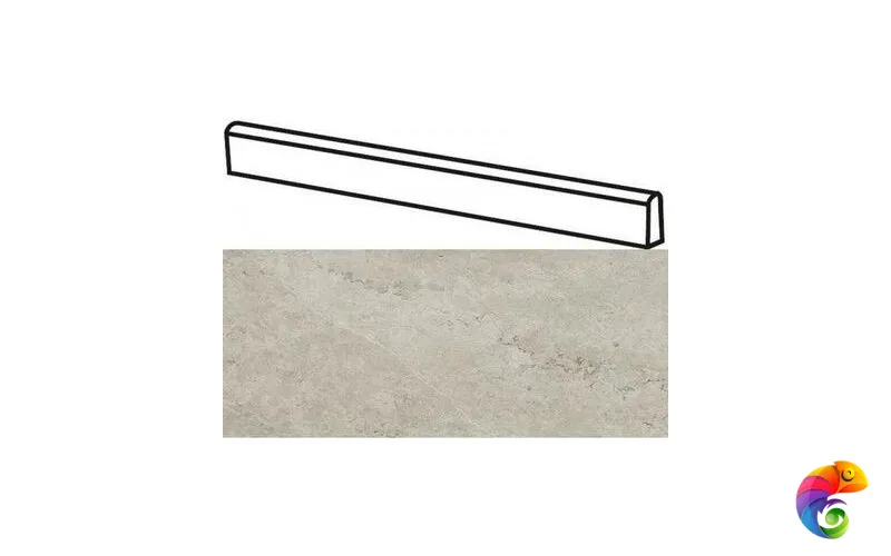 Керамогранит Italon Metropolis Battiscopa Absolut Silver 7,2x60