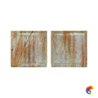 JNJ Стеклянная мозаика 2x2 с авантюрином GC90 сетка 327x327 тон 1