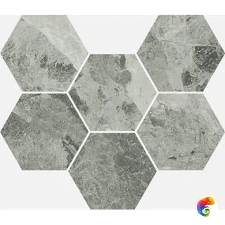 Charme Extra Silver Mosaico Hexagon 620110000067 25x29