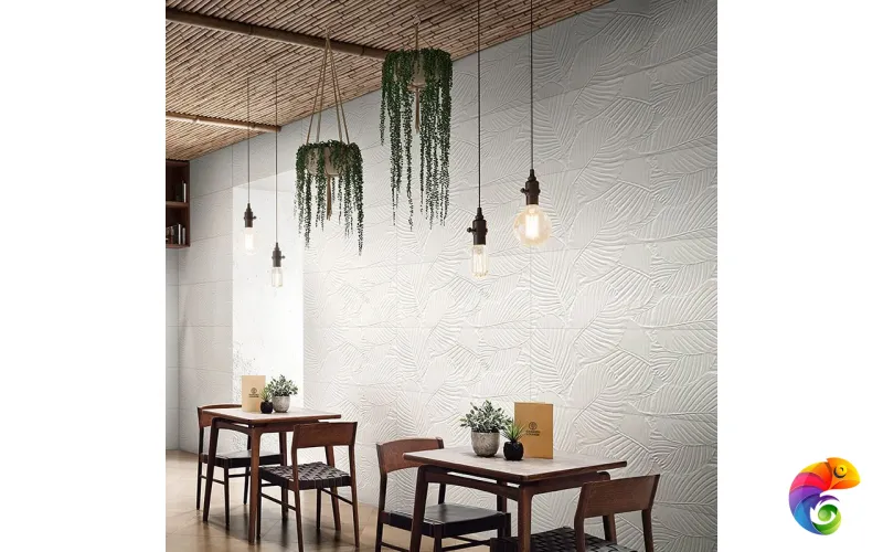 Керамическая плитка Love Ceramica Genesis Plam White Matt 45x120