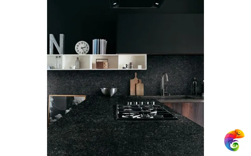 Керамогранит Infinity Materia Terrazzo Black Matte 160x320x12