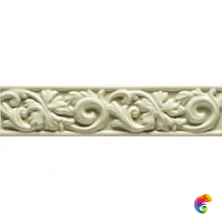 Бордюр Ceramiche Grazia Essenze Voluta Felce Craquele 6x26