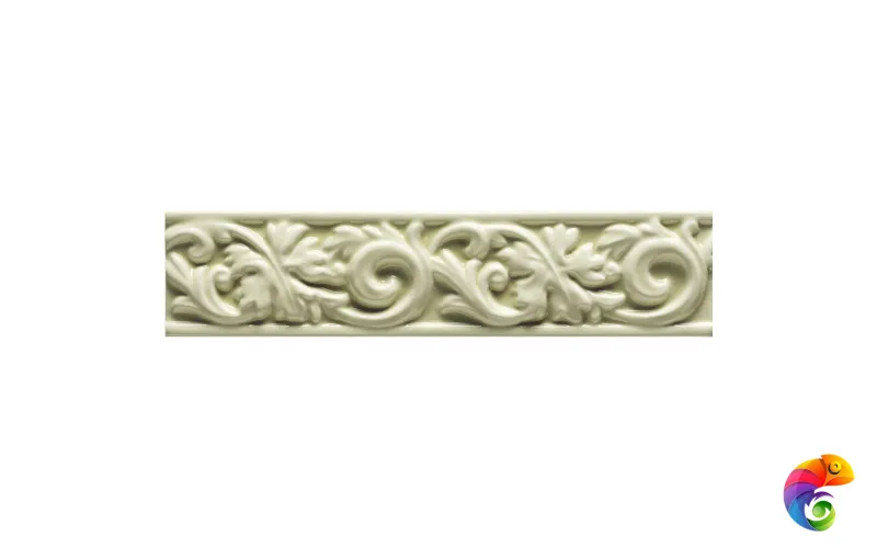 Бордюр Ceramiche Grazia Essenze Voluta Felce Craquele 6x26