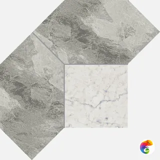Charme Extra Silver Mosaico Polygon 620110000083 21x28,5