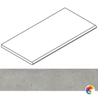 Italon Бордюр из керамогранита Avantgarde Silver Bordo 30x120 Grip
