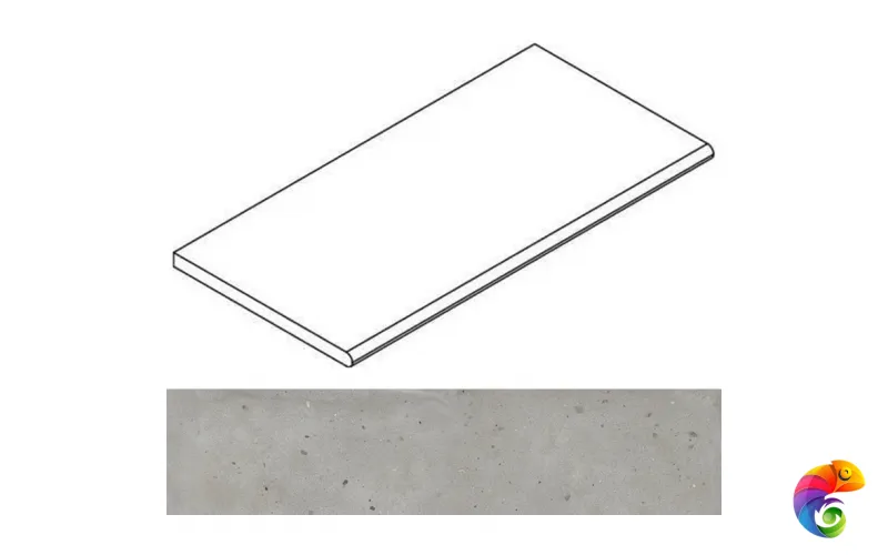 Italon Бордюр из керамогранита Avantgarde Silver Bordo 30x120 Grip