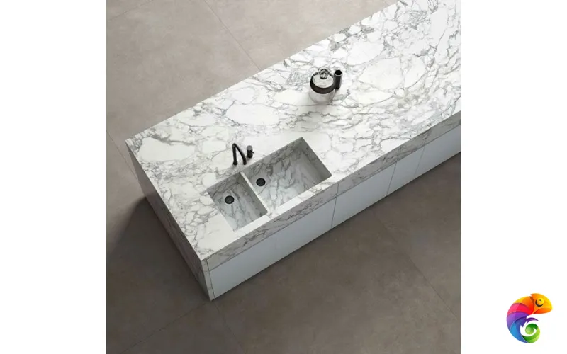 Керамогранит Infinity Marble Extra Statuario Satinato Endmatch 160x320x6