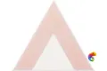 Керамическая плитка Petracers Triangolo Pinco Rosa Su Bianco 17x17