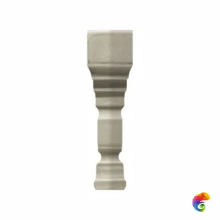 Вставка Ceramiche Grazia Epoque Angolo Terminal Deco Grey Craquele 2x12