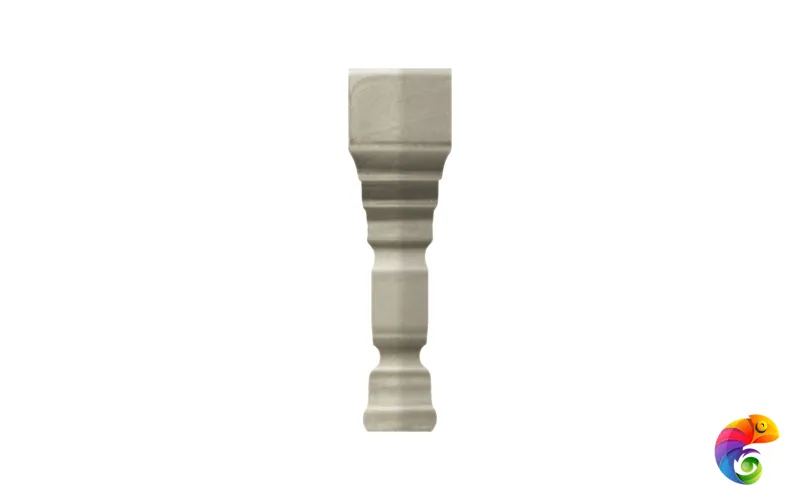 Вставка Ceramiche Grazia Epoque Angolo Terminal Deco Grey Craquele 2x12