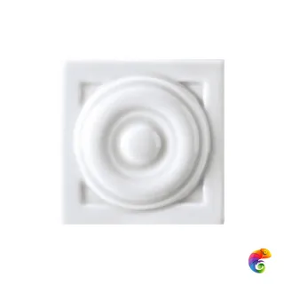 Вставка Ceramiche Grazia New Classic Urbe Tozzetto Bianco 6x6