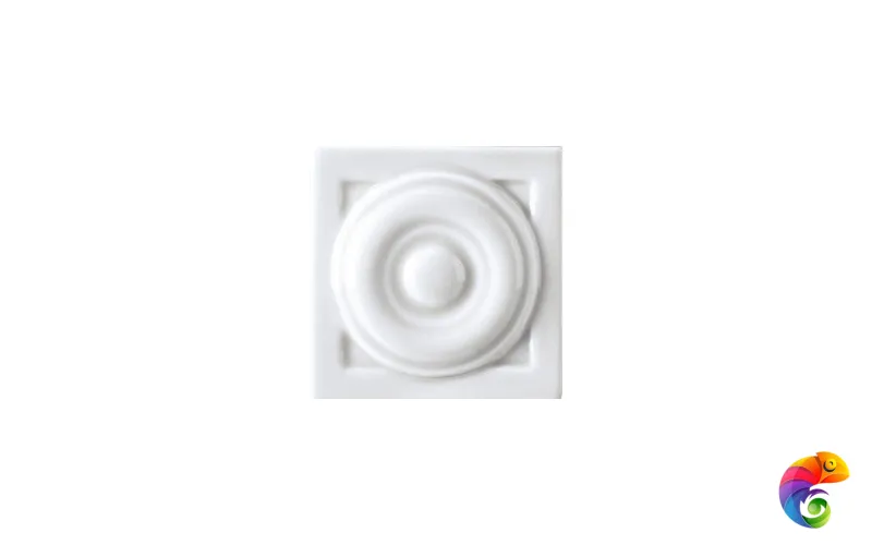 Вставка Ceramiche Grazia New Classic Urbe Tozzetto Bianco 6x6