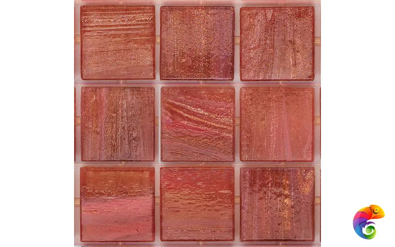 Стеклянная мозаика с авантюрином Trend Brillante Opale 264 на пленке Luc 2x2