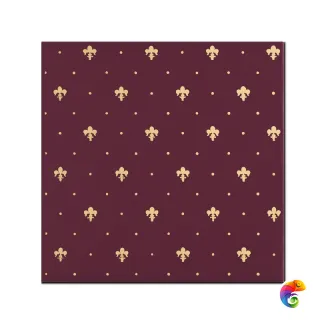 Керамическая плитка Petrachers Grand Elegance Giglio Oro Su Bordeaux Luc 20x20