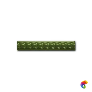Керамическая плитка Ceramica Ribesalbes Zocalo Listone Cordon Verde 3x20