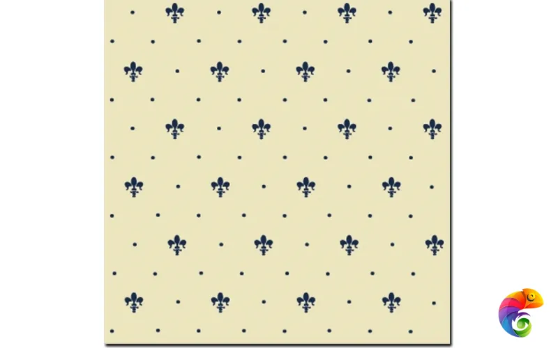 Керамическая плитка Petrachers Grand Elegance Giglio Blu Su Crema 20x20
