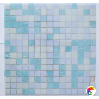 Trend cмесь из стеклянной мозаики 2x2 Miscele Peace сетка 316x316