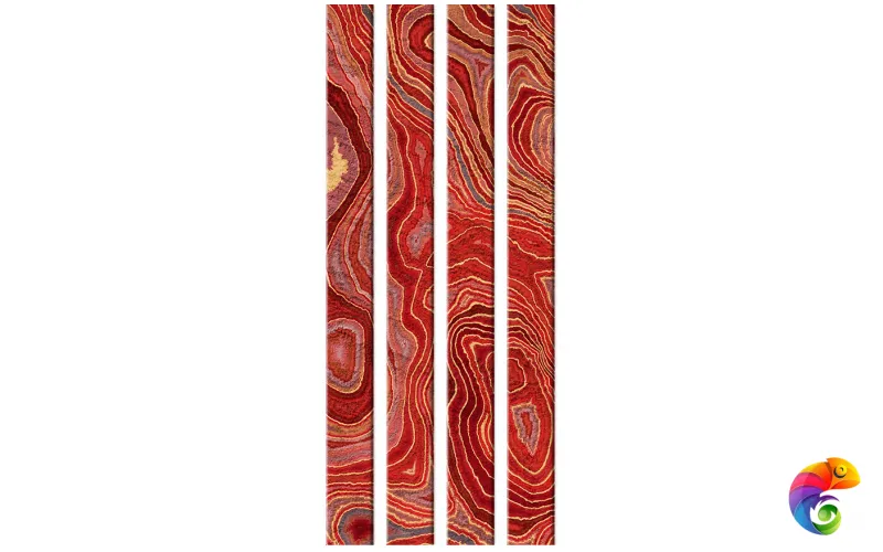 Стеклянный профиль Sicis You Glass  Pangea Red 26,2 x 300 x 6 мм