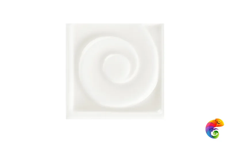 Вставка Ceramiche Grazia Essenze Onda Tozzetto Bianco Craquele 5,5x5,5