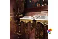 Керамическая плитка Petrachers Grand Elegance Giglio Oro Su Bordeaux Luc 20x20