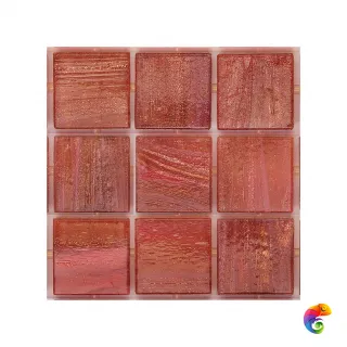 Стеклянная мозаика с авантюрином Trend Brillante Opale 264 на пленке Luc 2x2